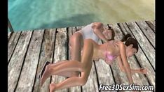Oynat Sıcak 3d brunet bebek alma becerdin üzerinde the bto her biri