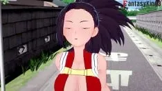 تشغيل مومو yaoyorozu اللسان و titijob في ال الشوارع بوف | بوكو نو هيرو | قصير (المزيد باللون الأحمر)