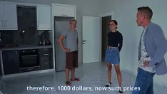 Play The husband watches his wife being fucked by a realtor for a discount!