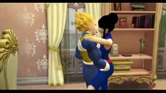 Reproduzir Hentai Hotties Goku e as esposas de Vegeta trocam de maridos por NTR Threesome