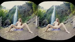 Afspelen Vr Babe Veronica's intense solo -orgasme - lesbische, masturbatie, vibrator